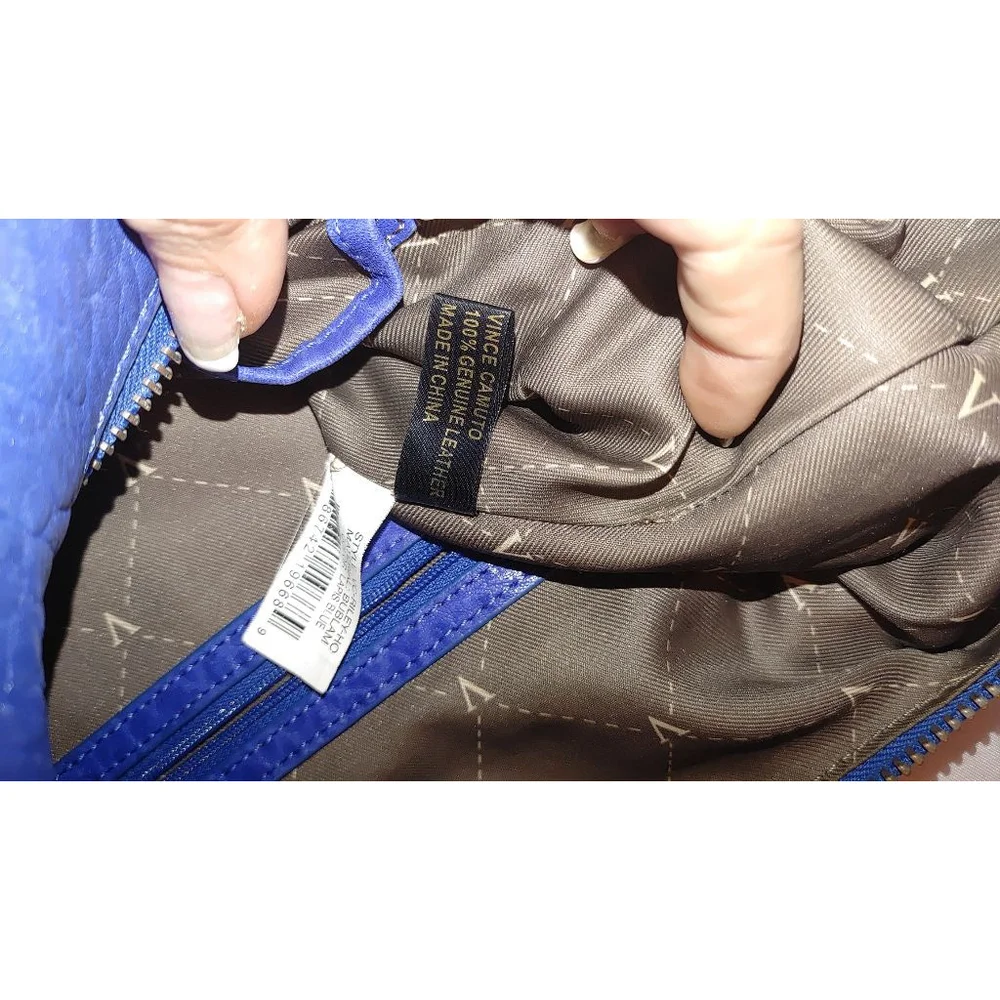 Vince Camuto Riley Pebbled Leather Bag